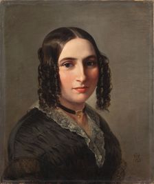 Portrait of the composer Fanny Hensel née Mendelssohn (1805-1847), 1842
