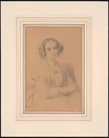 Portrait of the composer Fanny Hensel née Mendelssohn (1805-1847), 1847. Creator: Hensel, Wilhelm (1794-1861)