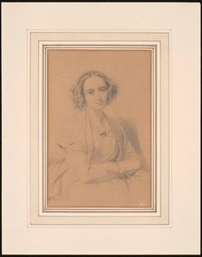 Portrait of the composer Fanny Hensel née Mendelssohn (1805-1847), 1847. Creator: Hensel, Wilhelm (1794-1861)