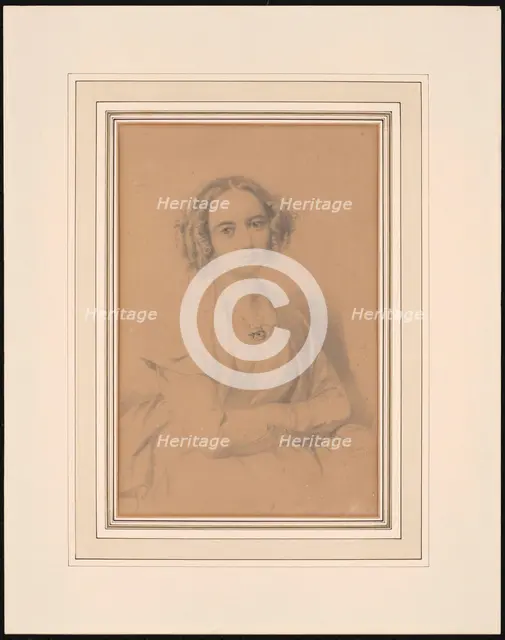Portrait of the composer Fanny Hensel née Mendelssohn (1805-1847), 1847. Creator: Hensel, Wilhelm (1794-1861).