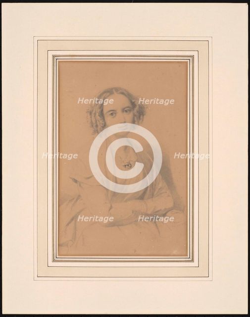 Portrait of the composer Fanny Hensel née Mendelssohn (1805-1847), 1847. Creator: Hensel, Wilhelm (1794-1861).