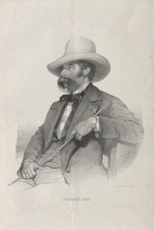 Portrait of the composer Federico Ricci (1809-1877) , 1853. Creator: Stohl, Heinrich (1826-1889)