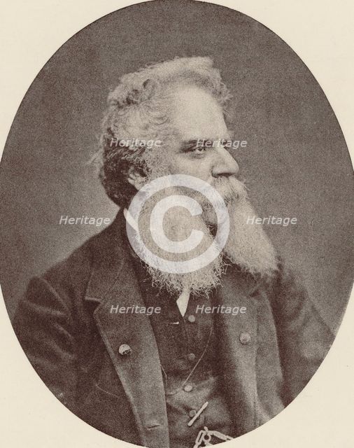 Portrait of the composer Federico Ricci (1809-1877) , c. 1870. Creator: Anonymous.