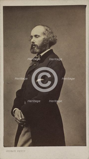 Portrait of the composer Félicien David (1810-1876), 1876. Creator: Petit, Pierre (1598-1677).