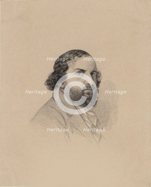 Portrait of the composer Ferdinand von Hiller (1811-1885) , 1850.