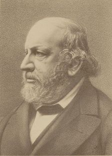 Portrait of the composer Ferdinand von Hiller (1811-1885) , 1880