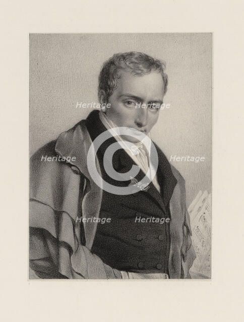 Portrait of the composer Ferdinand Hérold (1791-1833). Creator: Dupré, Louis (1789-1837).