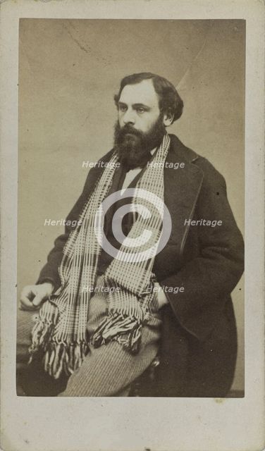 Portrait of the composer Ferdinand Poise (1828-1892), c. 1875. Creator: Anonymous.