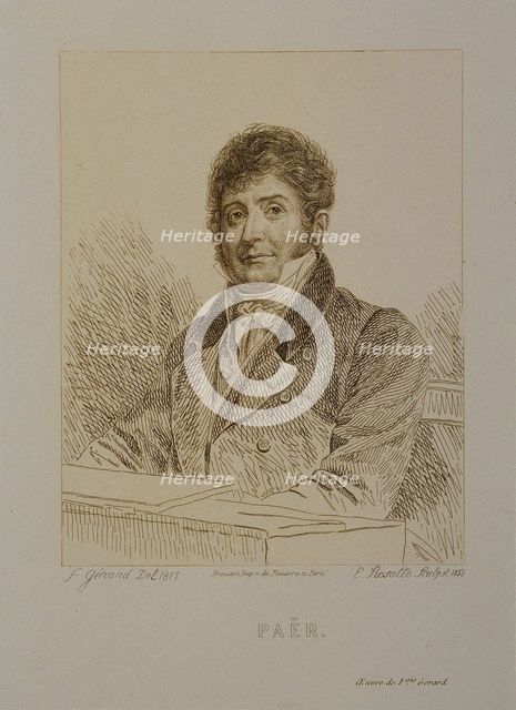 Portrait of the composer Ferdinando Paër (1771-1839).