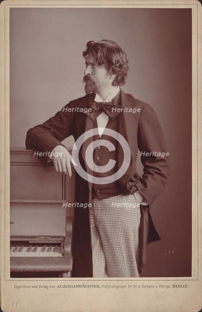 Portrait of the composer Ferruccio Busoni (1866-1924), 1898. Creator: Schaarwächter, Julius Cornelius (1847-1904).