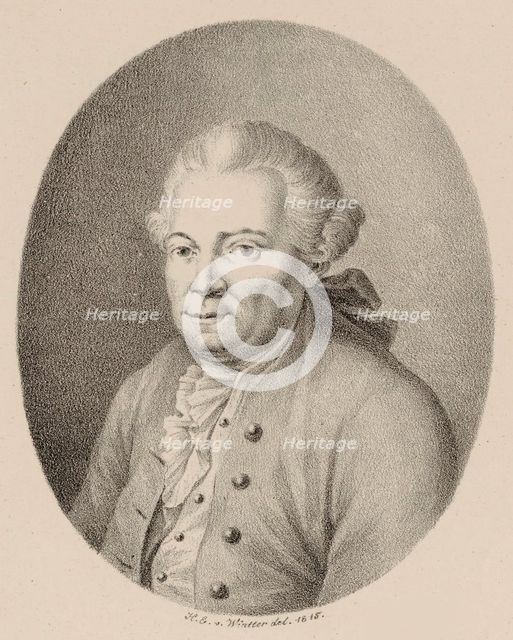 Portrait of the composer Florian Leopold Gassmann (1729-1774), 1815.