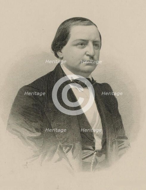 Portrait of the composer Franz Abt (1819-1885), 1870. Creator: Weger, August (1823-1892).