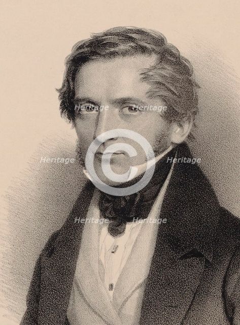 Portrait of the Composer Franz Lachner (1803-1890) , 1830. Creator: Staub, Andreas (1806-1839).
