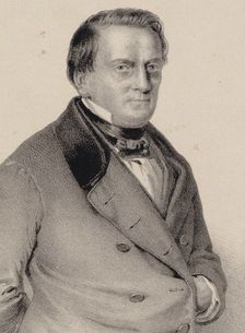 Portrait of the Composer Franz Lachner (1803-1890) , 1850. Creator: Anonymous