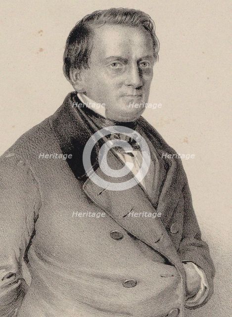 Portrait of the Composer Franz Lachner (1803-1890) , 1850. Creator: Anonymous.