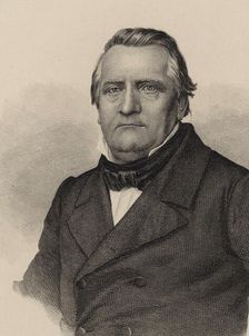 Portrait of the Composer Franz Lachner (1803-1890) , 1850. Creator: Riedt, Christian (active Mid of 19th cen.)