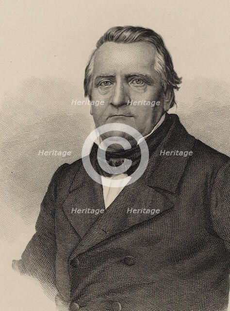 Portrait of the Composer Franz Lachner (1803-1890) , 1850. Creator: Riedt, Christian (active Mid of 19th cen.).