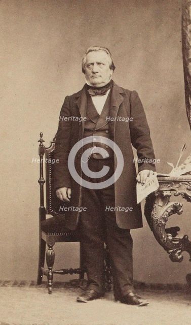 Portrait of the Composer Franz Lachner (1803-1890) , c. 1850. Creator: Anonymous.