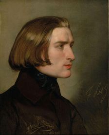 Portrait of the Composer Franz Liszt (1811-1886), 1838. Creator: Amerling, Friedrich Ritter von (1803-1887)