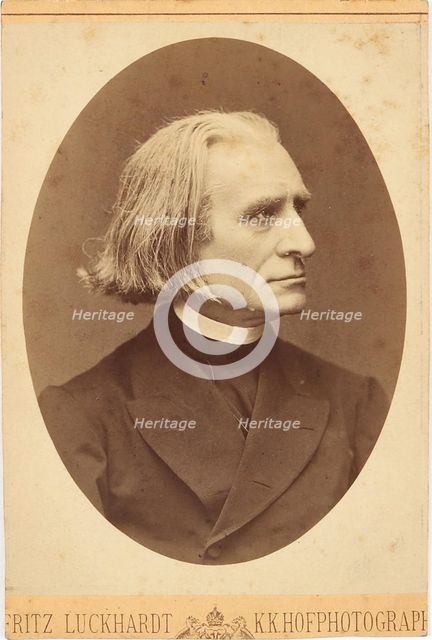 Portrait of the Composer Franz Liszt (1811-1886), 1871. Creator: Luckhardt, Fritz (1843-1894).