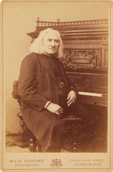 Portrait of the Composer Franz Liszt (1811-1886), 1880s. Creator: Photo studio W. & D. Downey; London ()