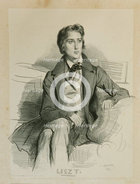 Portrait of the composer Franz Liszt (1811-1886).