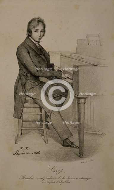 Portrait of the composer Franz Liszt (1811-1886).