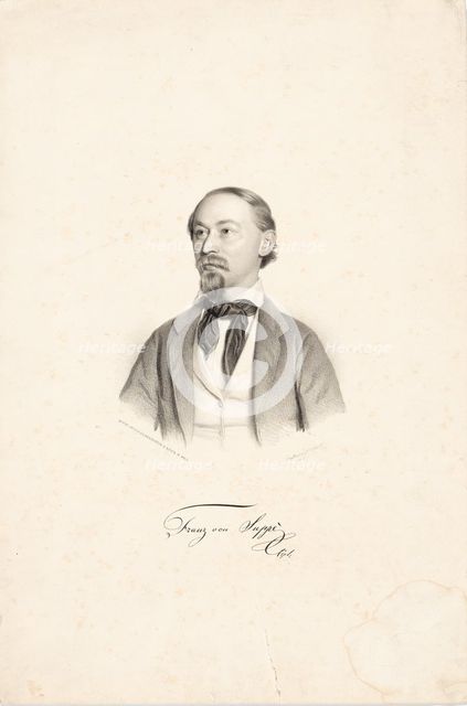 Portrait of the composer Franz von Suppè (1819-1895), 1851. Creator: Decker, Gabriel (1821-1855).