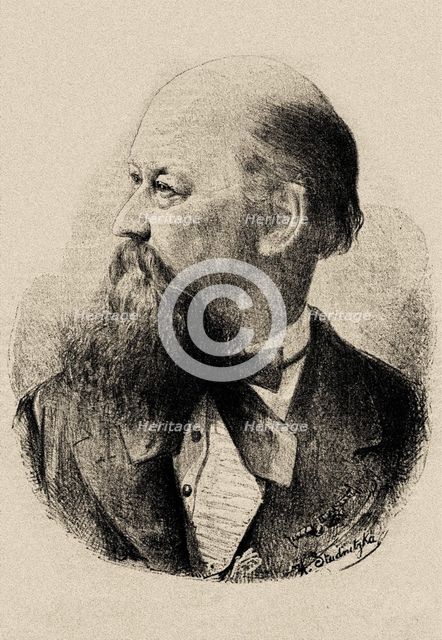 Portrait of the composer Franz von Suppè (1819-1895), 1874. Creator: Studnitzka (Studnicka), Alois (1842-1927).