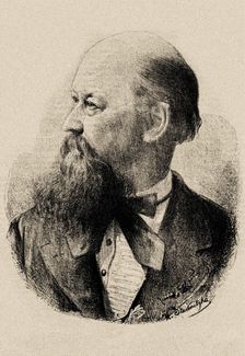 Portrait of the composer Franz von Suppè (1819-1895), 1874. Creator: Studnitzka (Studnicka), Alois (1842-1927)