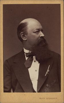 Portrait of the composer Franz von Suppè (1819-1895) , c. 1880. Creator: Luckhardt, Fritz (1843-1894)