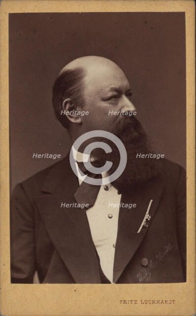 Portrait of the composer Franz von Suppè (1819-1895) , c. 1880. Creator: Luckhardt, Fritz (1843-1894).