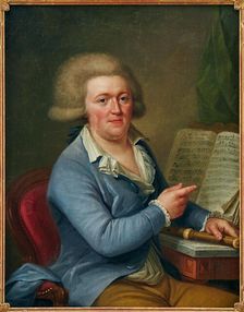 Portrait of the composer Francesco Antonio Uttini (1723-1795) , 1780. Creator: Wertmüller, Adolf Ulrik (1751-1811)