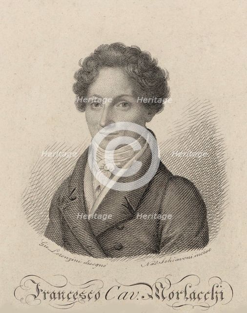 Portrait of the Composer Francesco Morlacchi (1784-1841), 1822. Creator: Schiavoni, Natale (1777-1858).