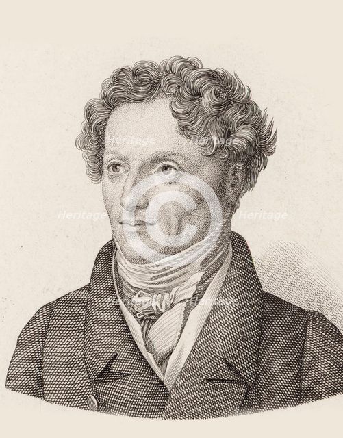 Portrait of the Composer Francesco Morlacchi (1784-1841). Creator: Anonymous.