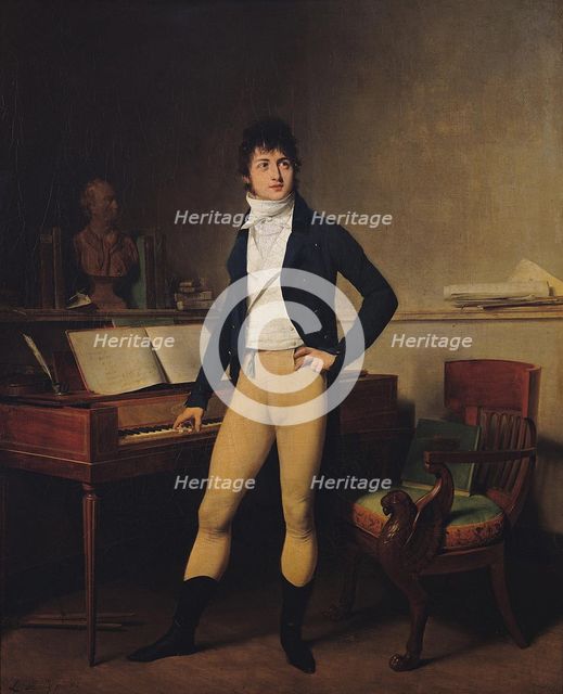 Portrait of the composer François-Adrien Boieldieu (1775-1834), 1800. Artist: Boilly, Louis-Léopold (1761-1845)