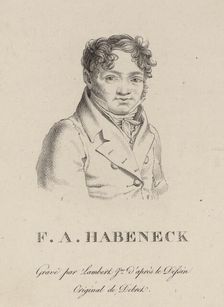 Portrait of the composer François Antoine Habeneck (1781-1849), 1813. Creator: Lambert, Jean Baptiste Ponce (active 1785-1820)