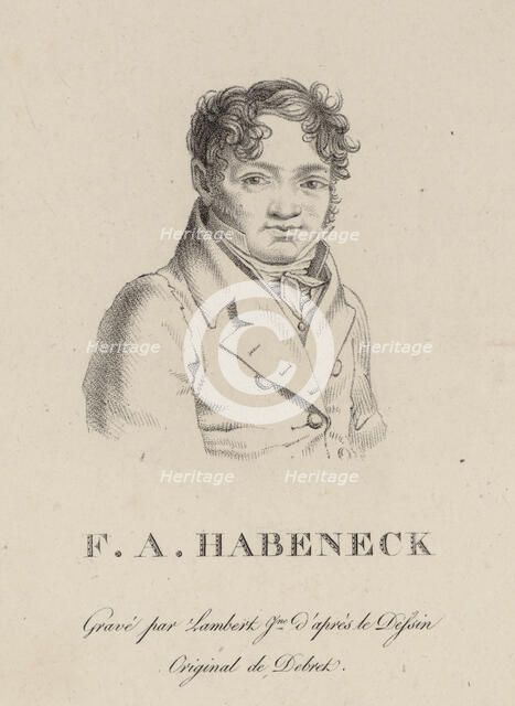 Portrait of the composer François Antoine Habeneck (1781-1849), 1813. Creator: Lambert, Jean Baptiste Ponce (active 1785-1820).