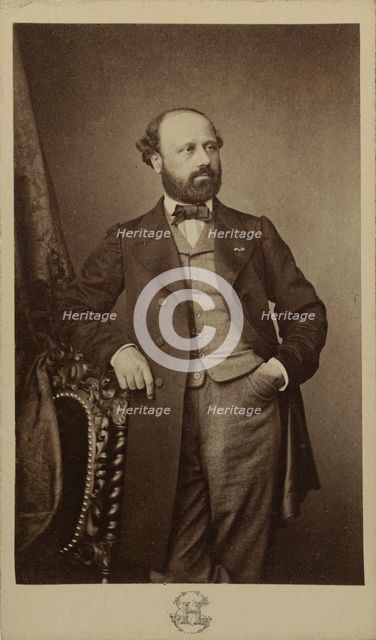Portrait of the composer François Bazin (1816-1878), ca 1760. Creator: Hanfstaengl, Erwin (1837-1905).