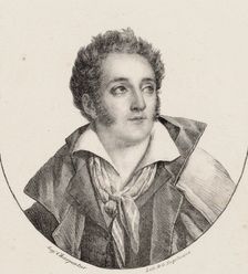 Portrait of the composer François Charles Mansui (1785-1847). Creator: Engelmann, Godefroy (1788-1839)