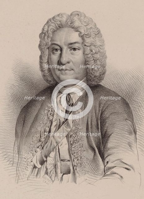Portrait of the composer François Couperin (1668-1733).