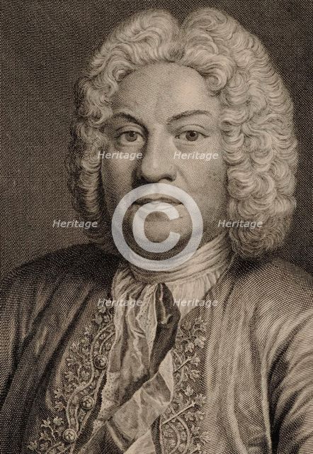 Portrait of the composer François Couperin (1668-1733), ca 1730.
