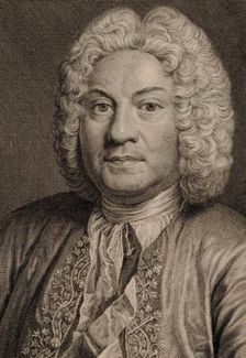 Portrait of the composer François Couperin (1668-1733), ca 1730