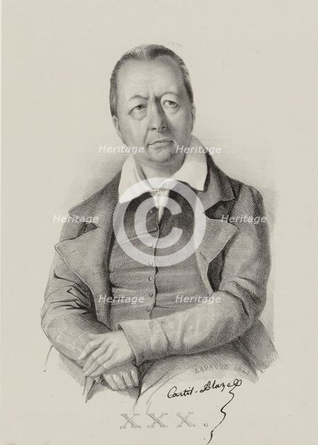 Portrait of the composer François Henri Joseph Castil-Blaze (1784-1857), 1841.