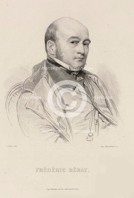 Portrait of the composer Frédéric Bérat (1801-1855).