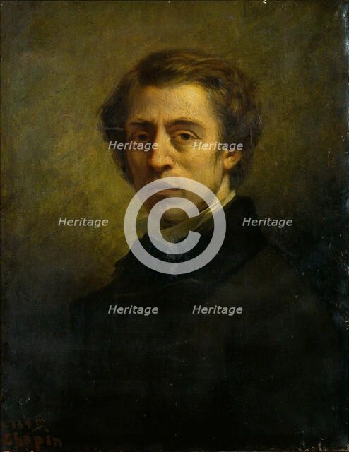 Portrait of the composer Frédéric Chopin (1810-1849), 1856.