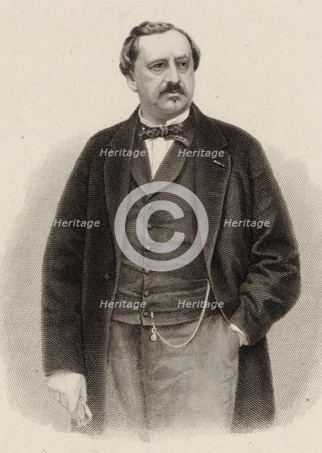 Portrait of the composer Friedrich von Flotow (1812-1883), 1880.