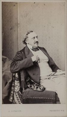 Portrait of the composer Friedrich von Flotow (1812-1883), 1883. Creator: Photo studio J. Schäfer, Frankfurt