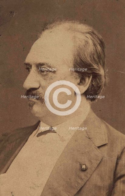 Portrait of the composer Friedrich von Flotow (1812-1883), c. 1880. Creator: Anonymous.