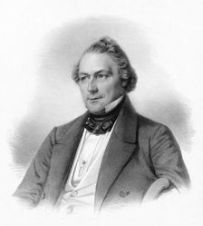 Portrait of the composer Friedrich Wilhelm Jähns (1809-1888), 1850. Creator: Fischer, Carl (active 1825-1860)